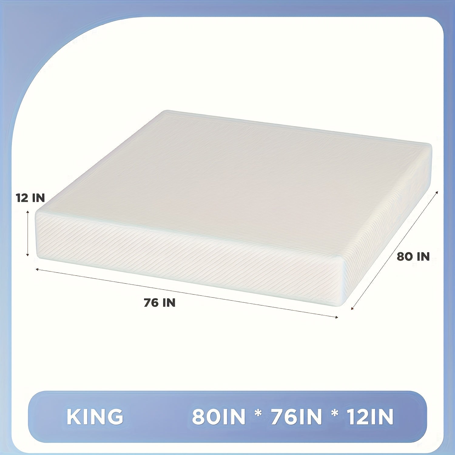 8\u002F10\u002F12\u002F14 Inch Gel Memory Foam Mattress | High Quality Infused, Medium-Firm for Pressure Relief & Cooling Sleep, Suitable for Guest Bed & Home Use, Bed In A Box by DOPINMIN