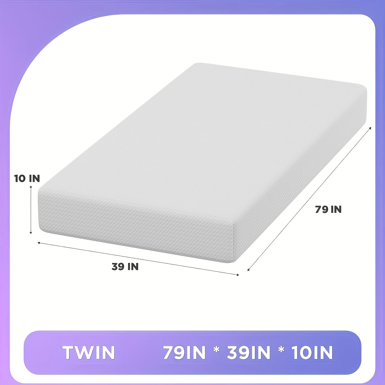 8\u002F10\u002F12\u002F14 Inch Gel Memory Foam Mattress | High Quality Infused, Medium-Firm for Pressure Relief & Cooling Sleep, Suitable for Guest Bed & Home Use, Bed In A Box by DOPINMIN