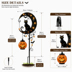 🌙 Solar-Powered Black Cat Garden Stake Light – Create a Magical Halloween Glow in Your Yard