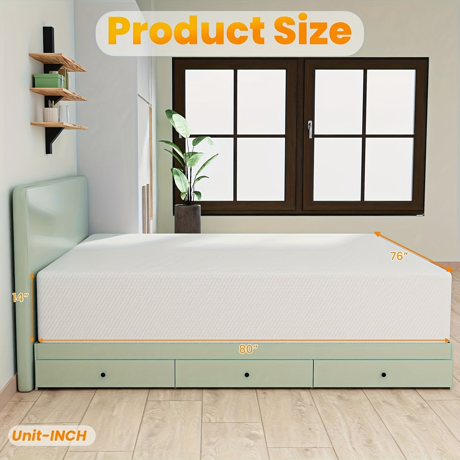 8\u002F10\u002F12\u002F14 Inch Gel Memory Foam Mattress | High Quality Infused, Medium-Firm for Pressure Relief & Cooling Sleep, Suitable for Guest Bed & Home Use, Bed In A Box by DOPINMIN