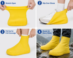 ☔ Keep Your Sneakers Dry – Heavy-Duty Waterproof Shoe Covers | Non-Slip & Foldable