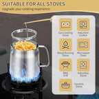 68oz 201Stainless Steel Deep Fryer Pot with Basket & Strainer, Large Capacity Bacon Grease Container for Kitchen,Frying, Cooking, Camping,Oil Filter Container - Dishwasher Safe