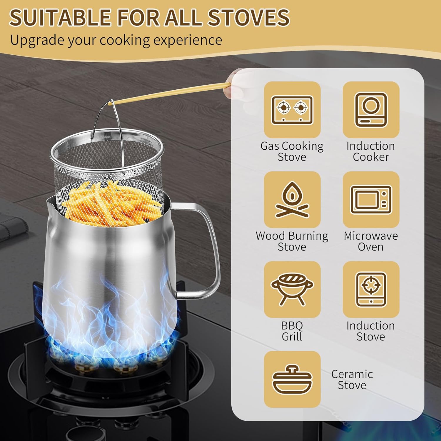 304 Classic fryer pot