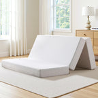 6 Inch Tri-Fold Memory Foam Mattress, Portable Folding Bed with Removable Washable Cover, Floor Mattress