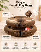 🐾 Magic Accordion Cat Scratcher – Interactive Foldable Cat Toy 🐱