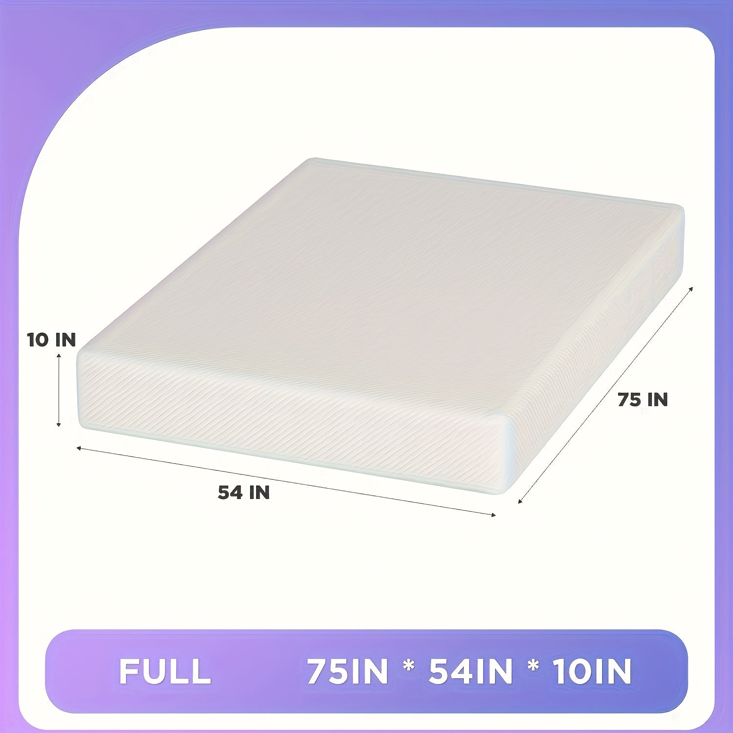 8\u002F10\u002F12\u002F14 Inch Gel Memory Foam Mattress | High Quality Infused, Medium-Firm for Pressure Relief & Cooling Sleep, Suitable for Guest Bed & Home Use, Bed In A Box by DOPINMIN