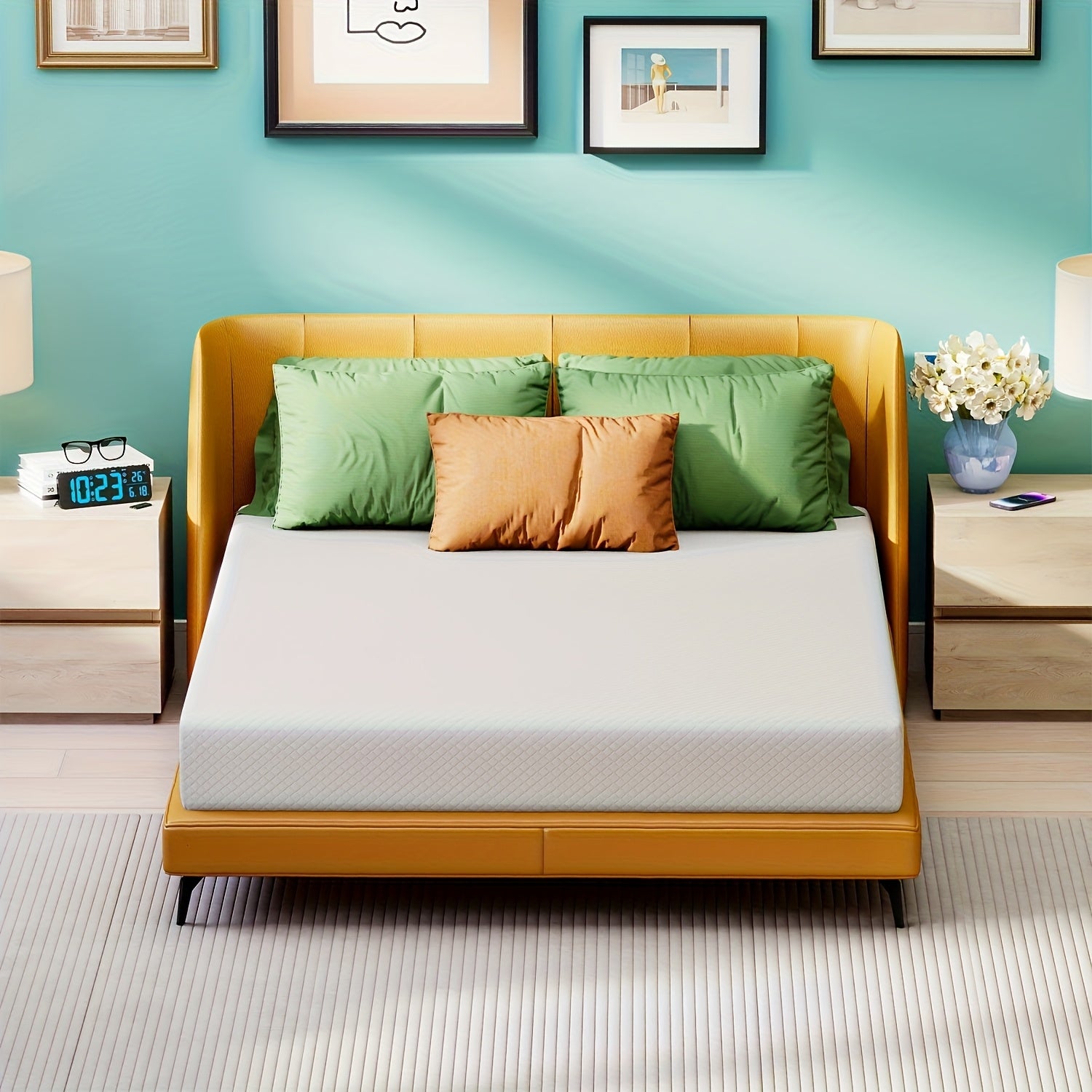 8\u002F10\u002F12\u002F14 Inch Gel Memory Foam Mattress | High Quality Infused, Medium-Firm for Pressure Relief & Cooling Sleep, Suitable for Guest Bed & Home Use, Bed In A Box by DOPINMIN