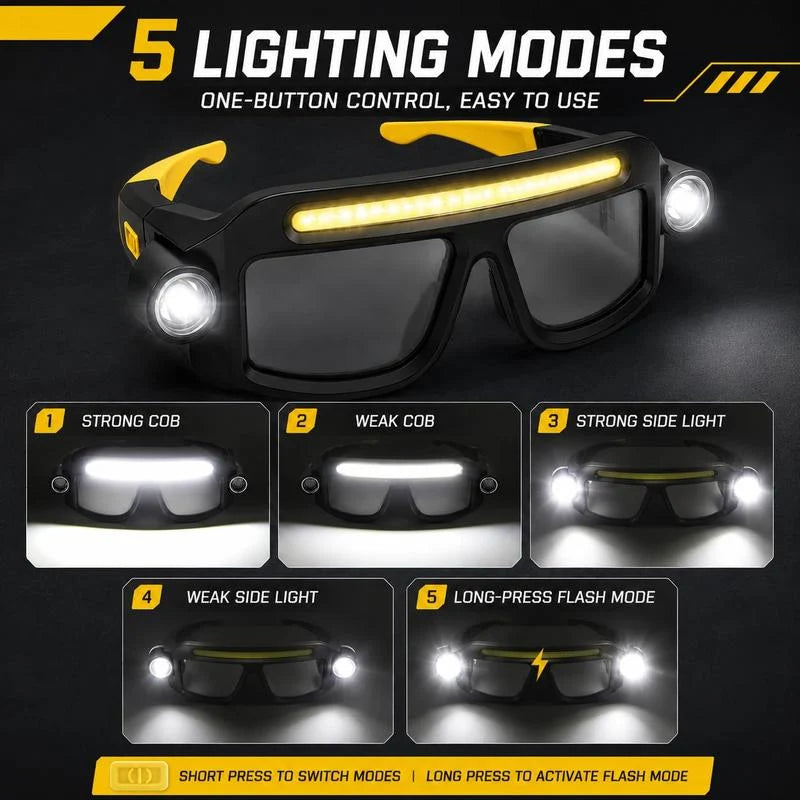 🔦Hands-Free LED Work Glasses for Repairs, DIY & Garage Work