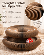 🐾 Magic Accordion Cat Scratcher – Interactive Foldable Cat Toy 🐱