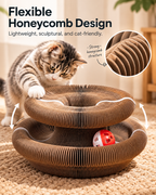 🐾 Magic Accordion Cat Scratcher – Interactive Foldable Cat Toy 🐱