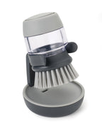 Joseph Joseph Palm Scrub Refillable Soap Dispensing Cleaning Washing Up Kitchen Brush with Storage Stand Holder