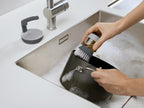 Joseph Joseph Palm Scrub Refillable Soap Dispensing Cleaning Washing Up Kitchen Brush with Storage Stand Holder
