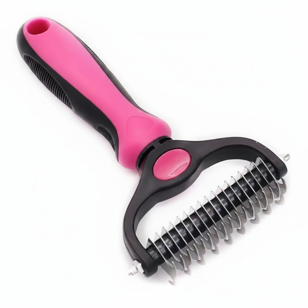 GROOMEZ – Dual-Sided Deshedding Brush for Dogs & Cats