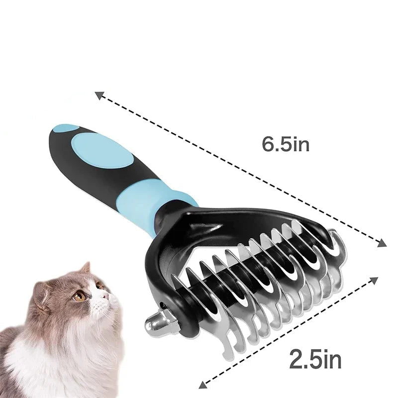 GROOMEZ – Dual-Sided Deshedding Brush for Dogs & Cats