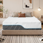 Vipbear Firm Mattress 8\u002F10\u002F12\u002F14Inch Twin, Full, Queen, King Memory Foam Mattress, Multi-Layer Memory Foam, Full Size Bed in A Box for Back And Cool Sleep with Gel Foam And Removeable Fiberglass Free Cover, Double-Sided Hardness