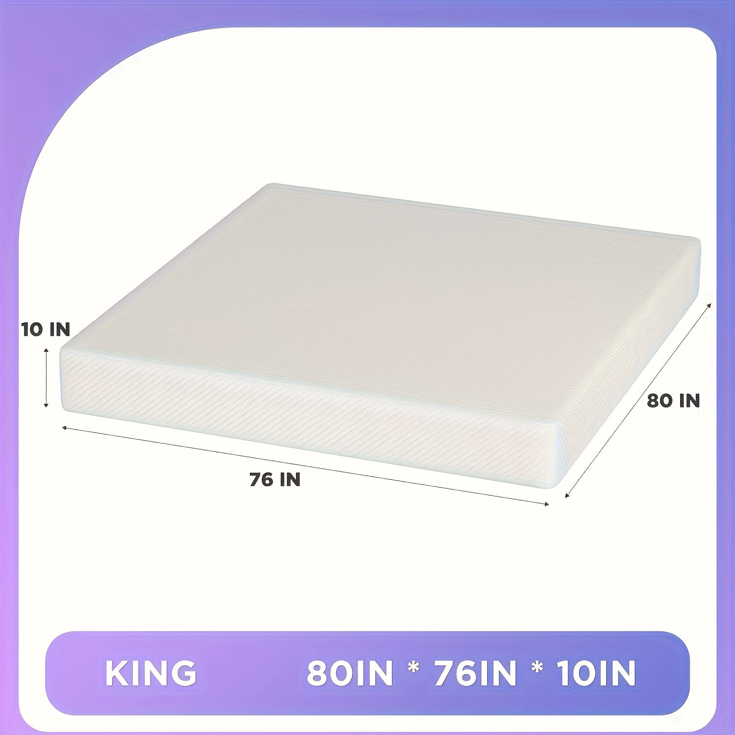 8\u002F10\u002F12\u002F14 Inch Gel Memory Foam Mattress | High Quality Infused, Medium-Firm for Pressure Relief & Cooling Sleep, Suitable for Guest Bed & Home Use, Bed In A Box by DOPINMIN