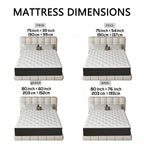Memory Sponge Christmas Gift, 12 Inch Mattress\u002FMemory Sponge\u002FBlack And White Splicing Style, Soft, Comfortable And Healthy, with Built-in Springs.
