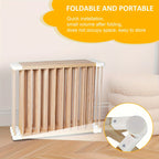 LUCKYERMORE Foldable 6-Panel Wood Baby Playpen with Gate & Anti-Slip Base - \u002F Kids Activity Center, Easy Assembly, Lockable Doors, Expandable Playpen Suitable for Babies and Toddlers