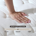 Memory Sponge Christmas Gift, 12 Inch Mattress\u002FMemory Sponge\u002FBlack And White Splicing Style, Soft, Comfortable And Healthy, with Built-in Springs.