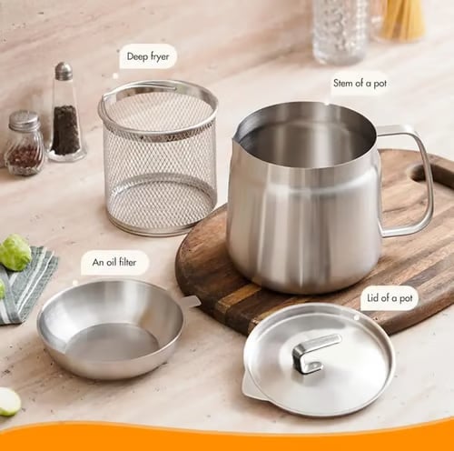 304 stainless steel fryer pot